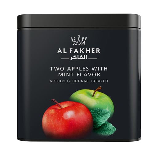 TWO APPLES WITH MINT